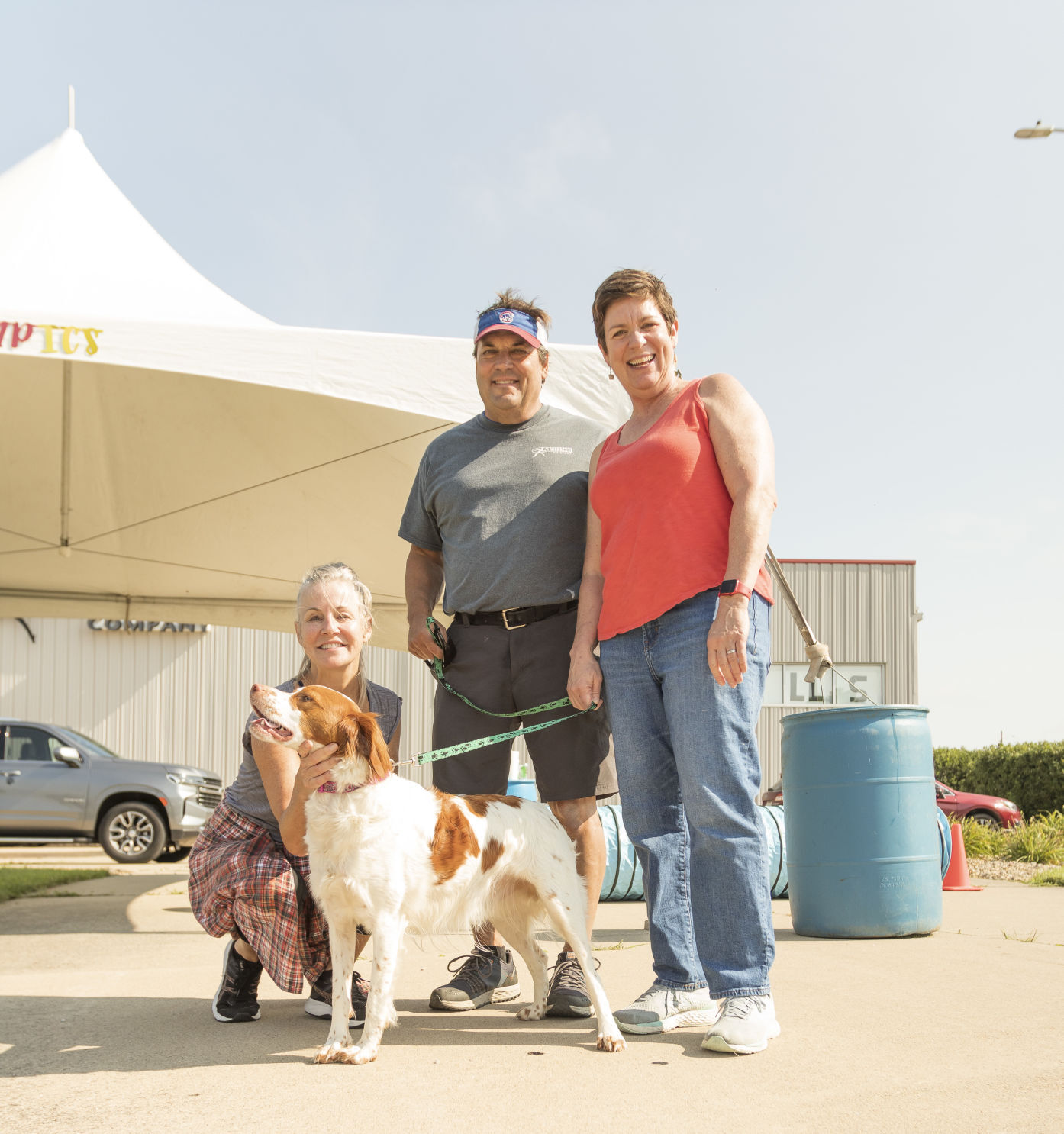 Carol and Carl Clover with Rusty, Elizabeth Crowe
